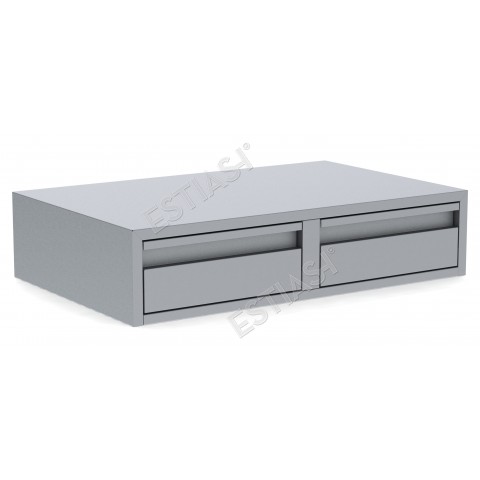 Double coffee drawer base 79cm