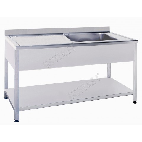 Sink unit opened 140cm with 1 basin in the right