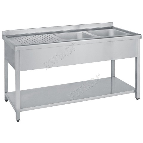 Sink unit 240cm opened with 2 basins