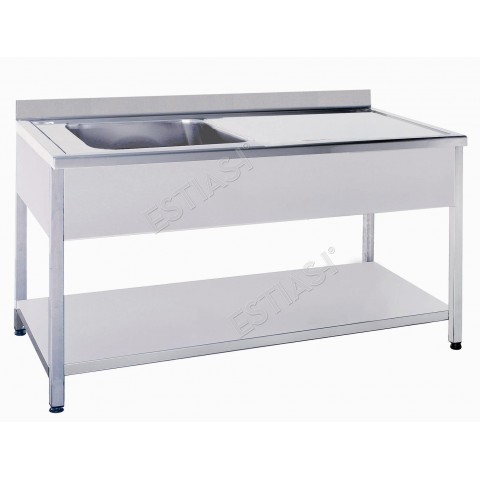Sink unit open 110cm with 1 compartment in the left
