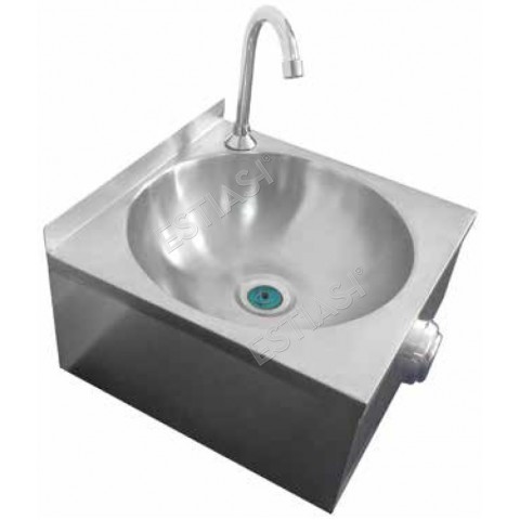 Wall mounted hand sink HACCP with knee button