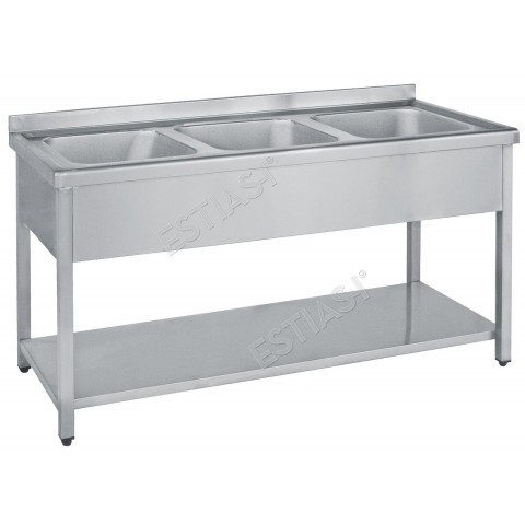Sink unit open 190cm with 3 compartments