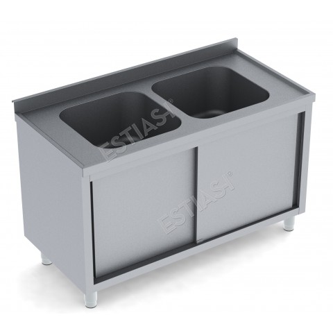 Sink unit 100cm closed with 2 basin