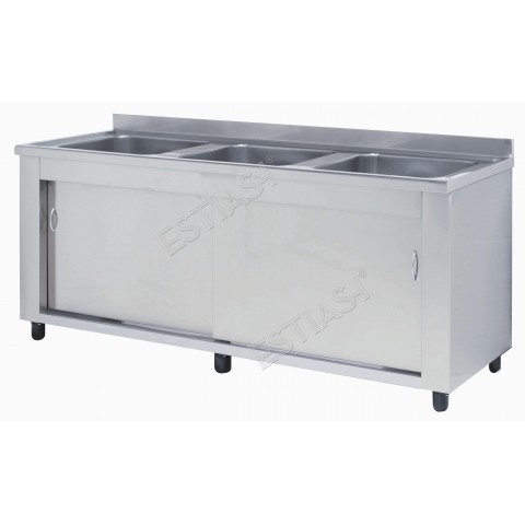 Sink unit 160cm closed with 3 basins