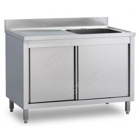 Sink unit closed 110cm with 1 compartment in the right