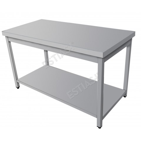 Stainless steel work table 140cm