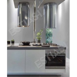 Cylindrical island hood