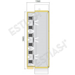 Blast chiller - shock freezer 176εκ για 240 GN 1/1 EVERLASTING 