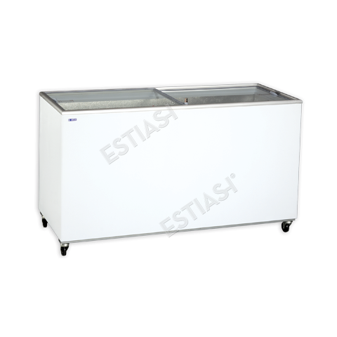 Chest freezer with sliding top 130cm