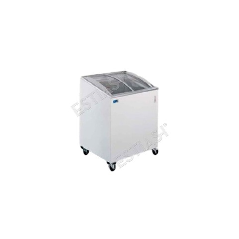 Chest freezer with curved glass top 72cm COLD MASTER