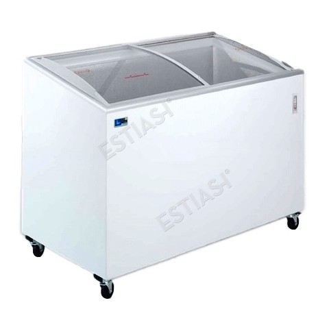 Chest freezer with curved glass top 155cm COLD MASTER