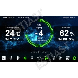 Control panel with 7'' touch screen