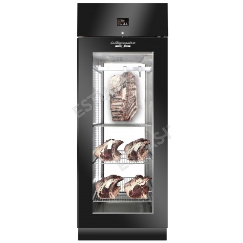 Dry aging refrigerator EVERLASTING MEAT 700 BLACK PANORAMA with 2 years warranty