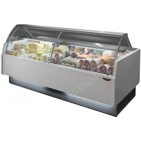 Refrigerated display case 383cm with depth 117.5cm DGD