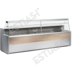 Commercial refrigerated display for deli meats-cheese 250cm without compressor ZOIN