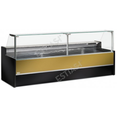Commercial refrigerated display for deli meats-cheese 350cm without compressor MESETAS ZOIN