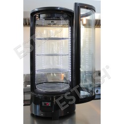 Round countertop refrigerated display case