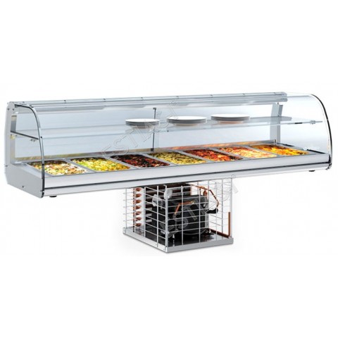 2 tier refrigerated display case 134cm VET 7 INFRICO