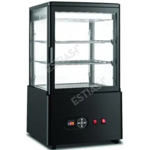 Βιτρίνα θερμαινόμενη ή ψυχόμενη με κρύσταλλο και στις 4 πλευρές 58Lt