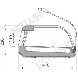 Table top display case 127cm VET4P 8 INFRICO