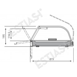 Table top display case 134cm VEB 7 INFRICO