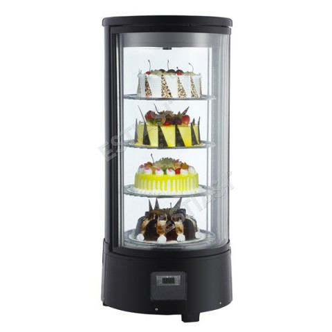 Round countertop refrigerated display case