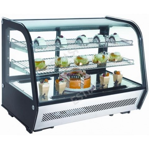 Refrigerated inox display case 86cm