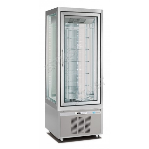 Freezer / refrigerated pastry display case +5 / -20 with rotary shelves LONGONI