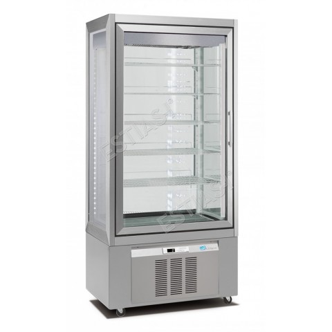 Refrigerated pastry display case 90cm with 4 glass sides SOFT AIR -2 / +15 LONGONI