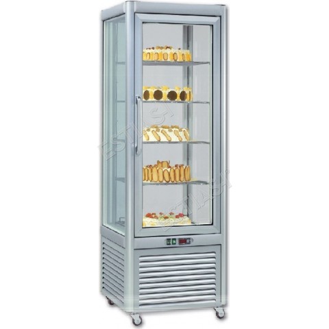 Refrigerated display case with 4 glass sides