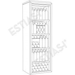 Wine cooler double sliding doors IP 2501