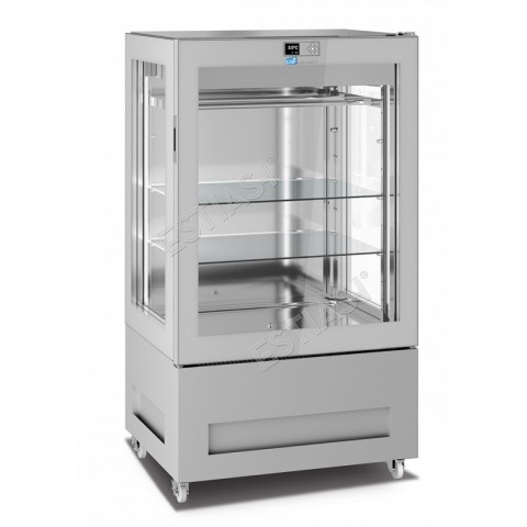 Meat refrigerated display cabinet 85cm with 3 crystal sides LONGONI