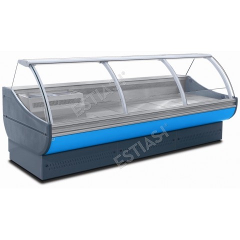 Commercial refrigerated display for deli meats-cheese 133cm without compressor
