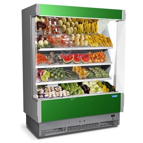 Vertical multi deck grocery display case 258cm DGD