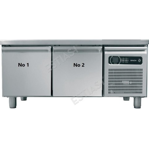 Freezer counter low height 130x70cm GINOX