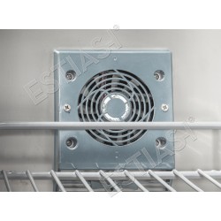 Static cooling with inner assistance fan
