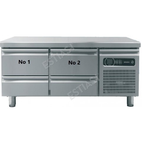 Refrigerated low height counter 130x70cm GINOX