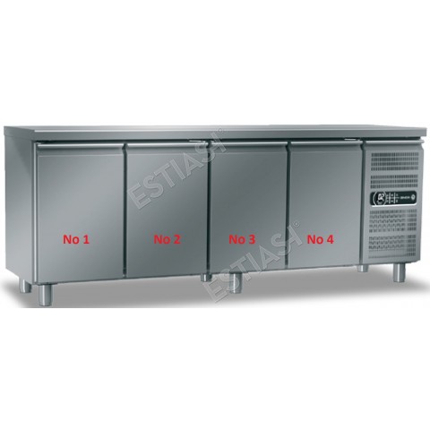 Refrigerated counter 220x70cm GINOX