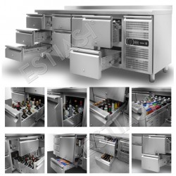 * COPY OF Refrigerated counter 130x60cm GINOX