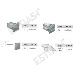 Refrigerated low height counter 130x70cm GINOX