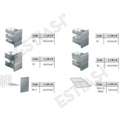 Refrigerated counter 95,5x70cm GINOX