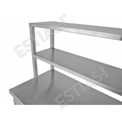 With table mounted overshelf