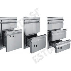 Refrigerated counters 124cm without compressor doors GN 1/1