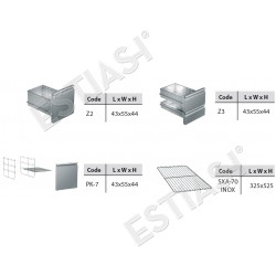 Refrigerated counter 91,5x70cm GINOX