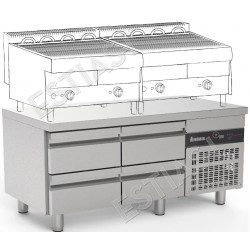 Ergonomic height for placing baking machines