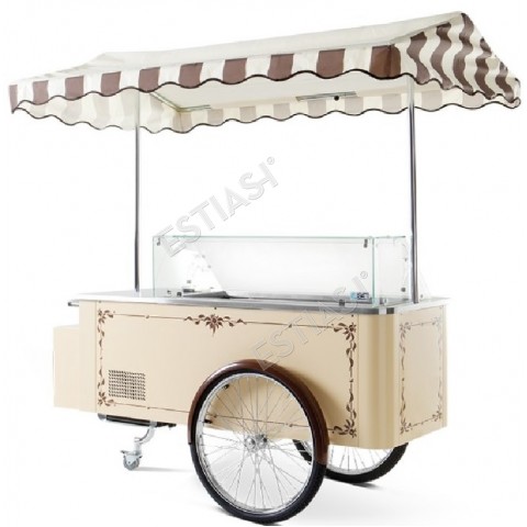 Βιτρίνα παγωτού τροχήλατη 6 θέσεων THE ICE CREAM CART ISA