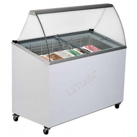 Ice cream refrigerated display 7 basins UGUR