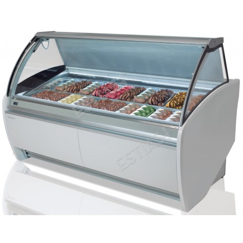 Ice cream refrigerated display 14 basins VAR12H INFRICO