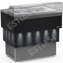 With plexiglass stand