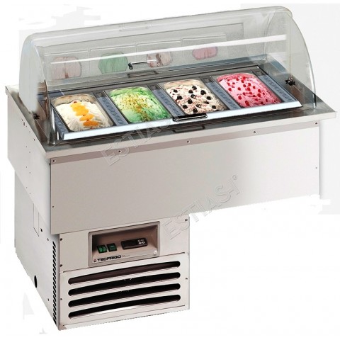Ice cream refrigerated display 4 basins Gelatissimo 4 TECFRIGO